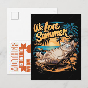 De ultieme kattenmoeder zomer 2026 feestdagenkaart