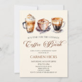 De ultieme koffiepauze pensioen partij kaart (Voorkant)