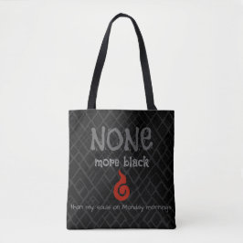 De ultieme maandagstemming: NONE Meer Zwart Editie Tote Bag