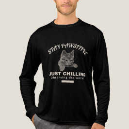 De ultieme ontspanning: kat illustratie Tri-Blend shirt