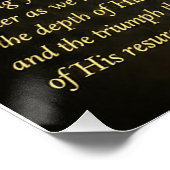 "De ultieme opoffering" Perfect Poster (Hoek)