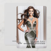 De ultieme Pageant Promo Kaart - Portret (Voorkant / Achterkant)