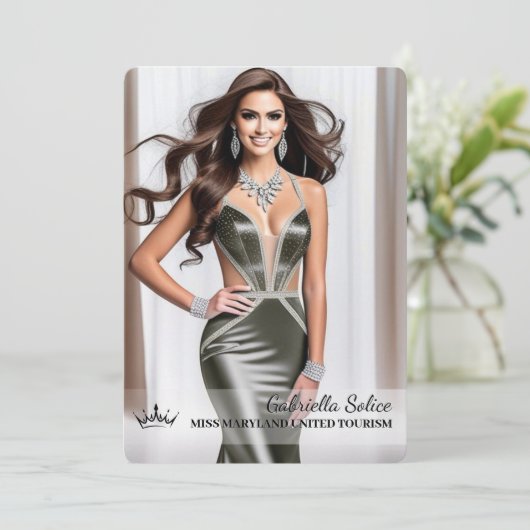 De ultieme Pageant Promo Kaart - Portret (Staand voorkant)