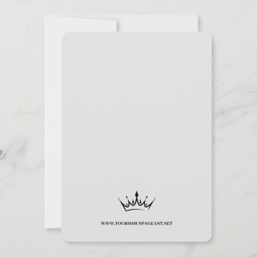 De ultieme Pageant Promo Kaart - Portret (Achterkant)