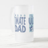 De ultieme pap blauw matglas bierpul (Voorkant links)