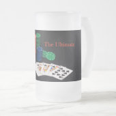 De ultieme pokerhand matglas bierpul (Voorkant rechts)