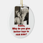 De ultieme sarcastische kerstversiering! keramisch ornament (Rechts)