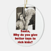 De ultieme sarcastische kerstversiering! keramisch ornament (Links)