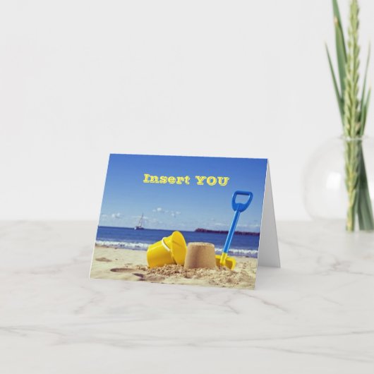 DE ULTIEME ****STRANDVERJAARDAG KAART**** KAART (Voorkant)