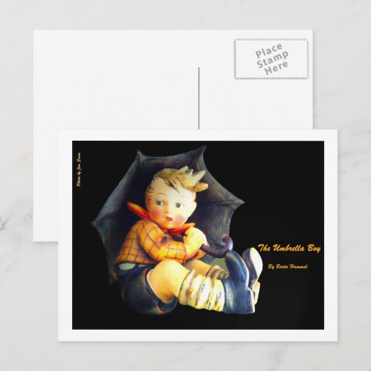 De Umbrella Boy Briefkaart (Voorkant / Achterkant)