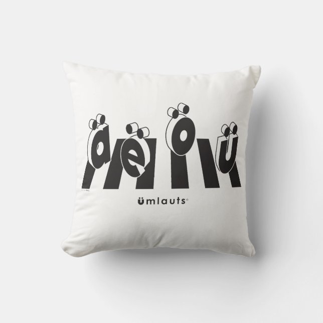 “De Umlauts™ Crossover” Kussen (Voorkant)