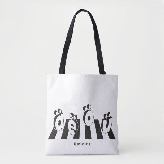 “De Umlauts™ Crossover” Tote Bag (Voorkant)