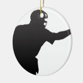 De Umpire Keramisch Ornament (Links)
