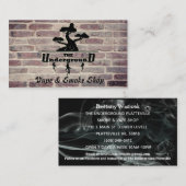 De Underground Business Cards bakstenen vape Visitekaartje (Voorkant / Achterkant)