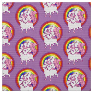 De Unicorn Frenchie Stof