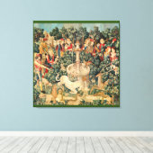 De Unicorn wordt gevonden Canvas Afdruk (Insitu (Houten vloer))