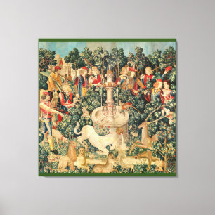 De Unicorn wordt gevonden Canvas Afdruk