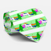 De Unicorn ziet de Dinosaur Stropdas (Opgerold)
