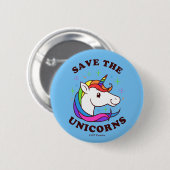 De Unicorns opslaan Ronde Button 5,7 Cm (Voorkant /achterkant)