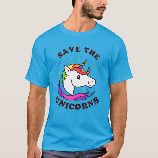 De Unicorns opslaan T-shirt (Voorkant)