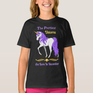 De  unicorns worden in december geboren t-shirt