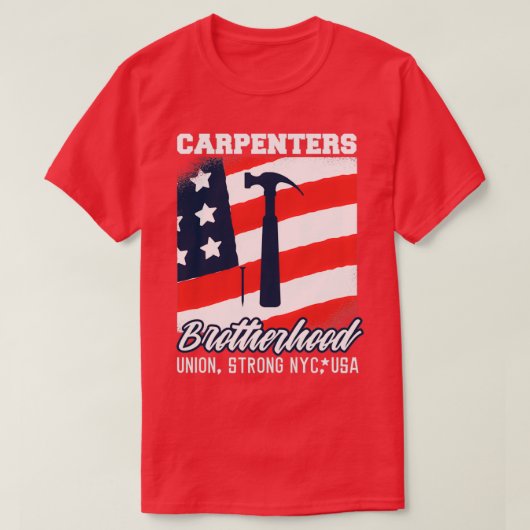 De Unie van Carpenters in Amerika T-shirt (Design voorkant)