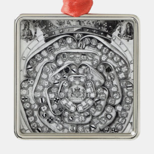 De Unie van de Rozen van het gezin Metalen Ornament