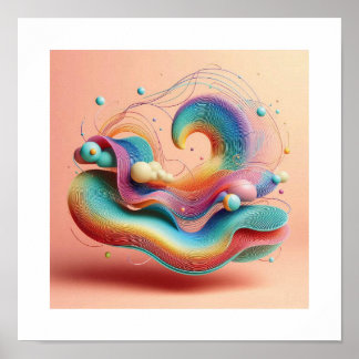 De unieke Abstracte droom Poster