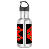 De unieke Design van de Douanewaterfles op Zazzle Waterfles (Achterkant)