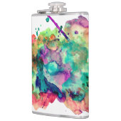 De unieke, Gewaagde, Kleurrijke Spletters van de Heupfles (Links)