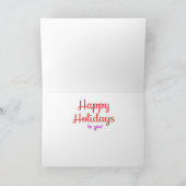 De unieke Kerstkaart van de Stijl Graffiti Feestdagen Kaart (Binnen)