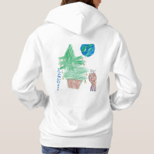 De unieke tekening van de 6-jarige kerst hoodie