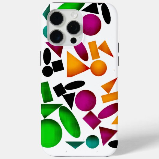 de unieke vorm van het kleurpatroon Case-Mate iPhone case (Achterkant)