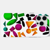de unieke vorm van het kleurpatroon Case-Mate iPhone case (Achterkant (horizontaal))