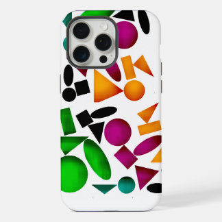 de unieke vorm van het kleurpatroon iPhone 15 pro max case