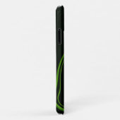 De unieke zwarte en groene Abstracte strepen Case-Mate iPhone Case (Achterkant/rechts)