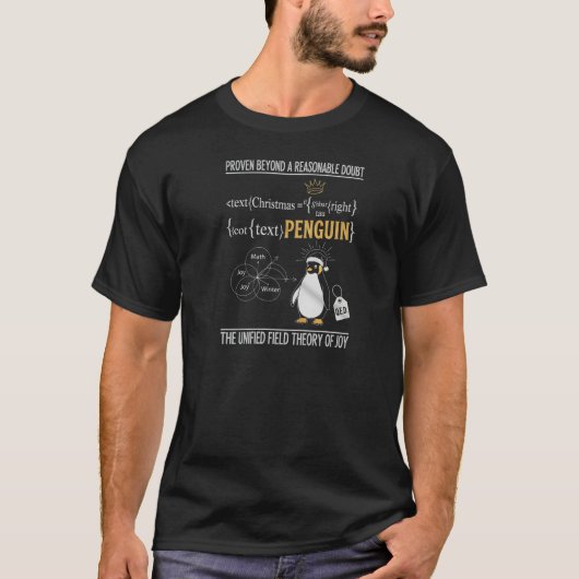 De Unified Field Theory van Joy Penguin T-shirt (Voorkant)