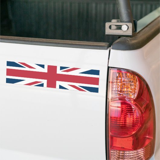 De Union Jack Britse vlag Bumpersticker (Op Truck)