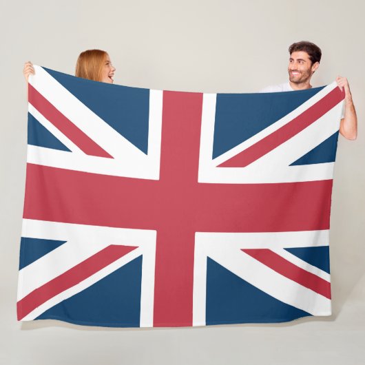 De Union Jack Britse vlag Fleece Deken (In situ)