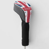 De Union Jack Britse Vlag Golfheadcover (Schuin)