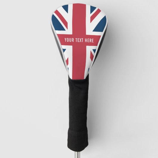 De Union Jack Britse Vlag Golfheadcover (Voorkant)
