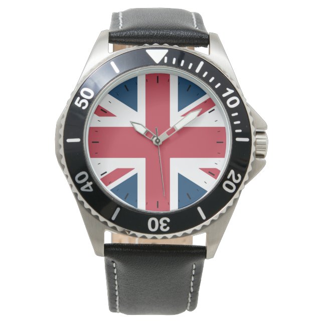 De Union Jack Britse vlag Horloge (Voorkant)