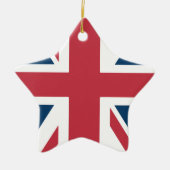 De Union Jack Britse Vlag Keramisch Ornament (Voorkant)