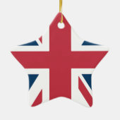 De Union Jack Britse Vlag Keramisch Ornament (Achterkant)