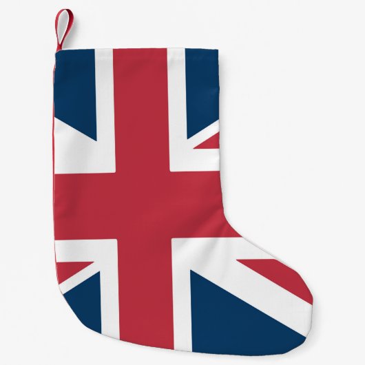 De Union Jack Britse vlag Kleine Kerstsok (Voorkant)