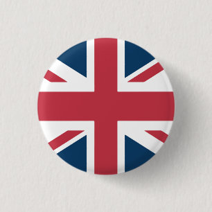 De Union Jack Britse Vlag Knop Ronde Button 3,2 Cm