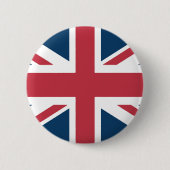 De Union Jack Britse Vlag Knop Ronde Button 5,7 Cm (Voorkant)