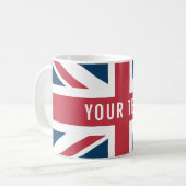 De Union Jack Britse Vlag Koffiemok (Voorkant links)