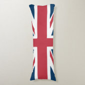 De Union Jack Britse Vlag Lichaamskussen (Voorkant Verticaal)