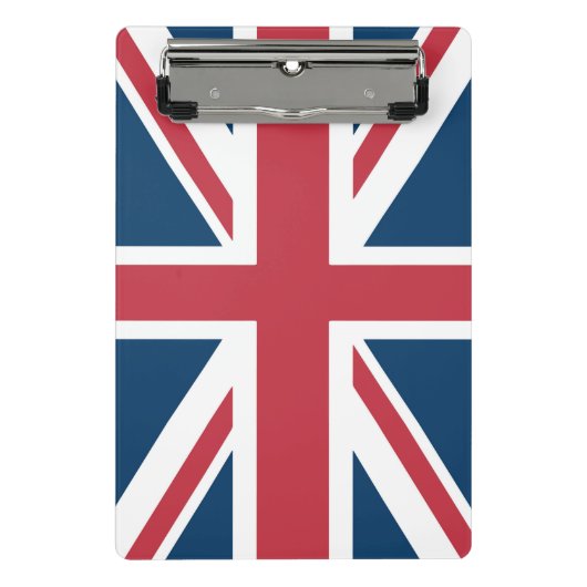 De Union Jack Britse vlag Mini Klembord (Voorkant)
